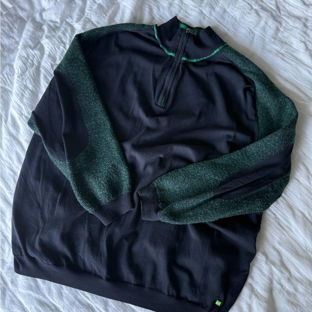 Hugo boss half zip hoodie Sweater small unisex